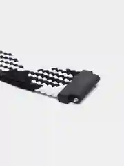 Угольный плетеный нейлоновый ремешок / монобраслет для Xiaomi Amazfit Bip / Huawei / Samsung 20 мм