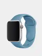 Светло-синий силиконовый ремешок для Apple Watch