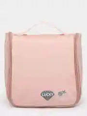 Косметичка дорожная Lucky 20,5х20х9 см, розовая