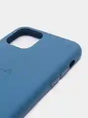 Синий кожаный чехол для iPhone 11 pro