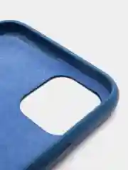 Синий кожаный чехол для iPhone 11 pro