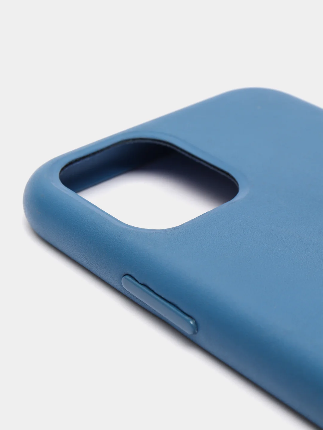 Синий кожаный чехол для iPhone 11 pro