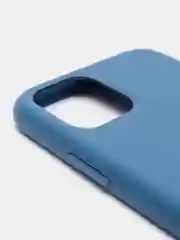 Синий кожаный чехол для iPhone 11 pro