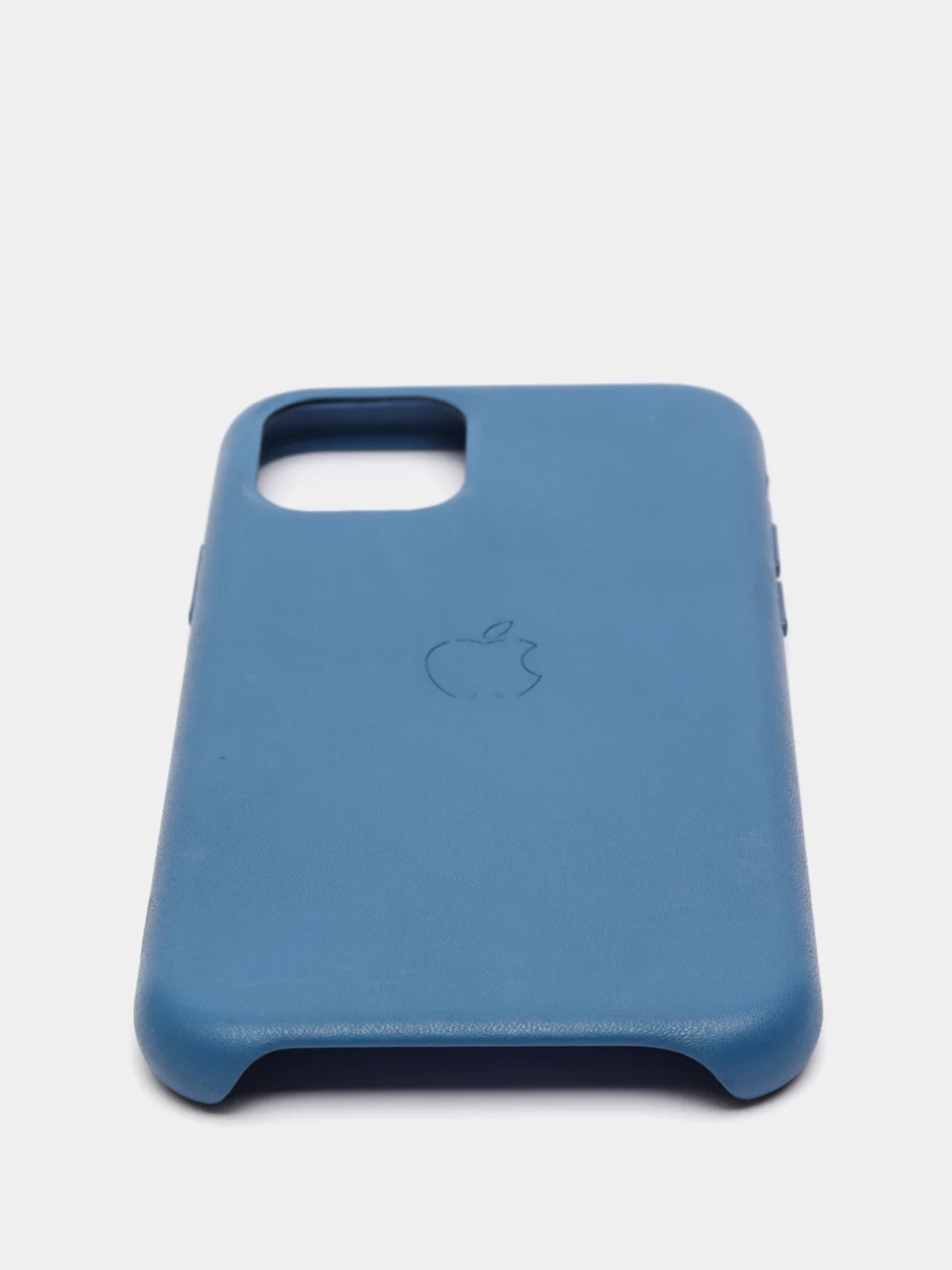 Синий кожаный чехол для iPhone 11 pro