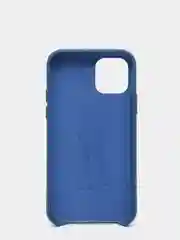 Синий кожаный чехол для iPhone 11 pro