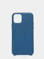 Синий кожаный чехол для iPhone 11 pro