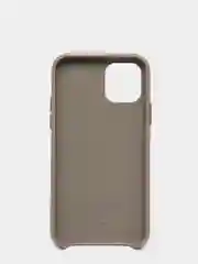 Серый кожаный чехол для iPhone 11 pro