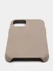 Серый кожаный чехол для iPhone 11 pro