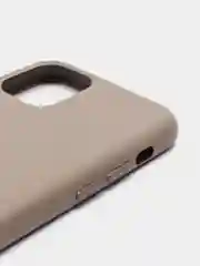 Серый кожаный чехол для iPhone 11 pro