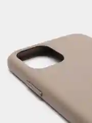 Серый кожаный чехол для iPhone 11 pro