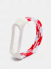 Коралловый плетеный нейлоновый ремешок / монобраслет для Xiaomi Mi Band 3, 4, 5 и 6