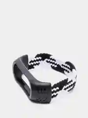 Угольный плетеный нейлоновый ремешок / монобраслет для Xiaomi Mi Band 3, 4, 5 и 6