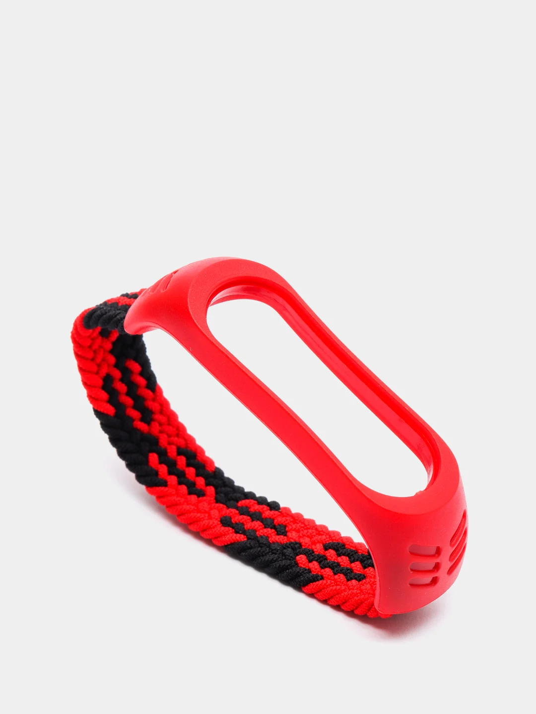 Багровый плетеный нейлоновый ремешок / монобраслет для Xiaomi Mi Band 3, 4, 5 и 6