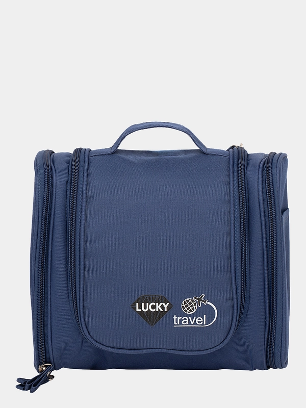 Косметичка дорожная Lucky 25х21х10 см, цвет синий