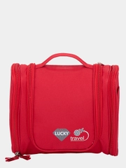 Косметичка дорожная Lucky 25х21х10 см, цвет красный