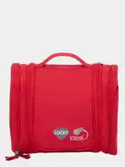 Косметичка дорожная Lucky 25х21х10 см, цвет красный