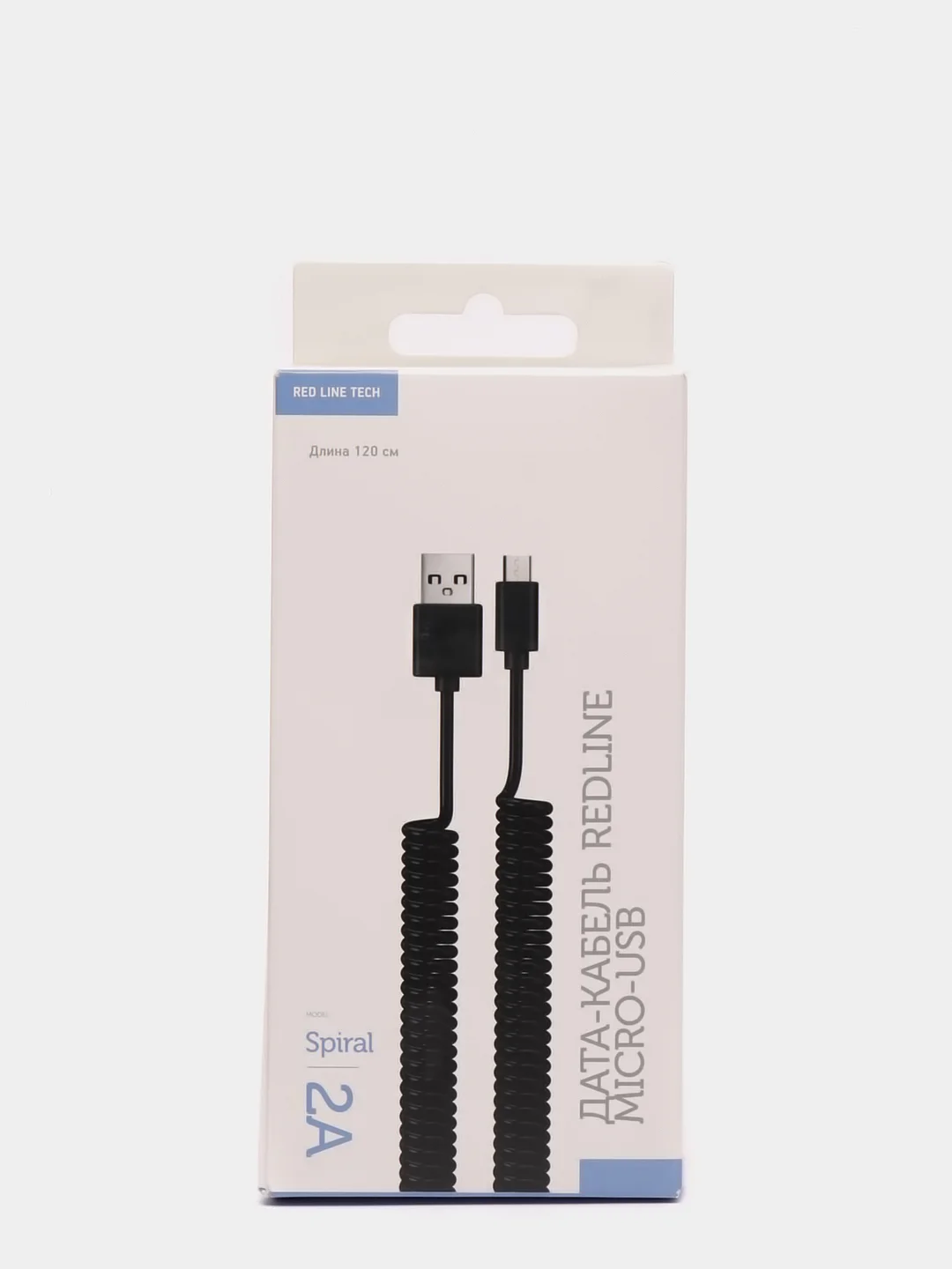 Дата-Кабель Red Line Spiral USB - Micro USB