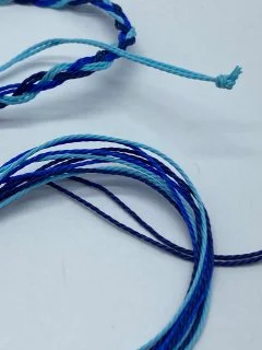 Синий браслет на руку волна унисекс