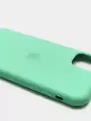 Мятный чехол Silicone Case для iPhone 11, с открытым низом