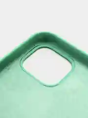Мятный чехол Silicone Case для iPhone 11, с открытым низом