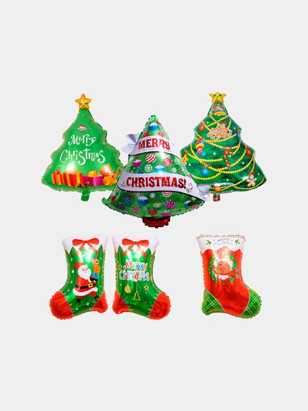 Новогодний фольгированный воздушный шар