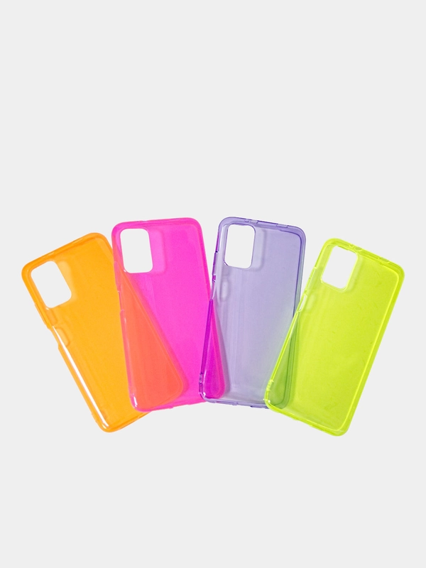 Чехол для Xiaomi Redmi 9T/Poco M3, силиконовый, прозрачный, неоновый