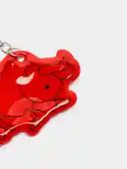 Красный брелок светоотражающий "Бычок"