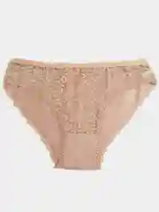 Карамельный женские трусы с кружевом