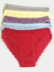 Карамельный женские трусы с кружевом