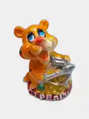 Аметистовый сувенир "Тигр знаки зодиака" , размер 5,5х4 см арт-  48745