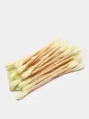 Желтый ватные палочки из бамбука 100 штук (для макияжа, ушные)