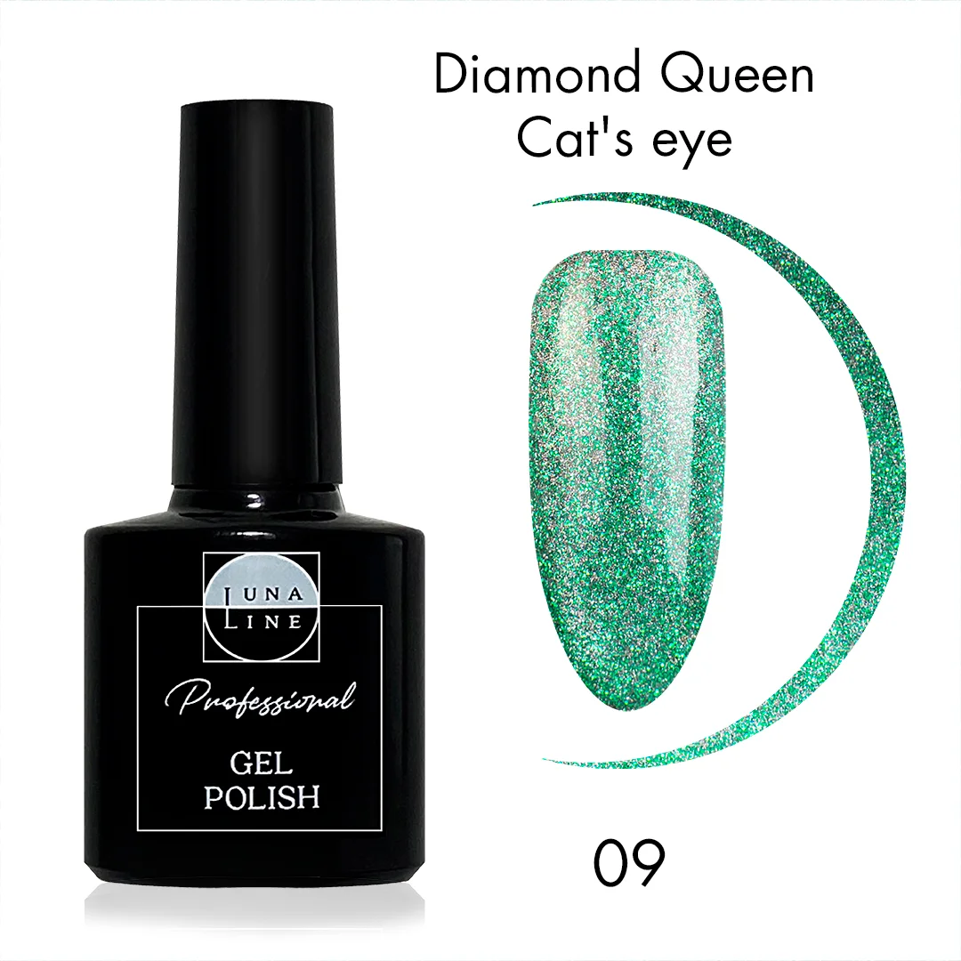 Гель-лак LunaLine Diamond Queen Cats eye, 10 мл