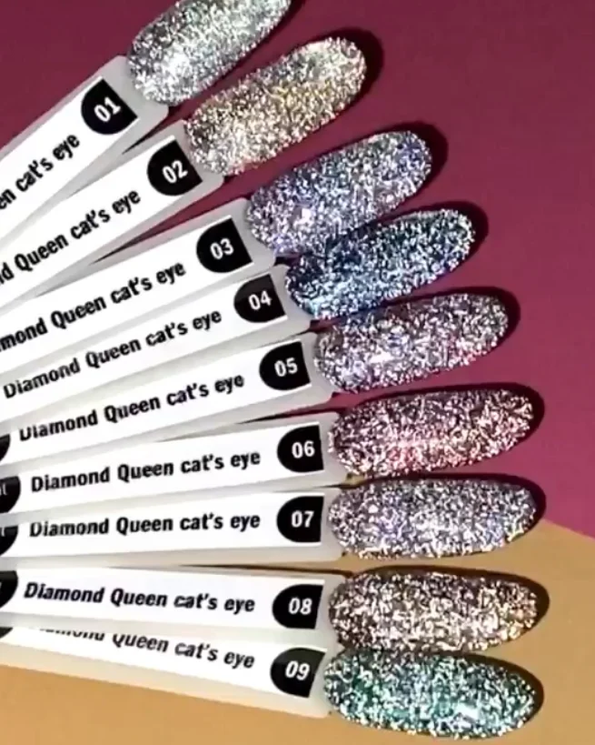 Гель-лак LunaLine Diamond Queen Cats eye, 10 мл