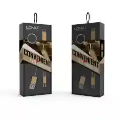 Кабель LDNIO LC89 2в1, Apple iPhone Lightning айфон + Micro-USB андроид Android 4.2A