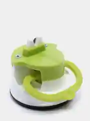 Зеленый ножеточка на вакуумной присоске (точилка для ножей)