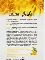 Восстанавливающая маска с бананом Salerm Biokera Fresh Yellow Shot Mask 10 мл саше