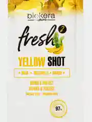 Восстанавливающая маска с бананом Salerm Biokera Fresh Yellow Shot Mask 10 мл саше