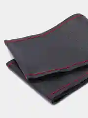 Красный чехол на руль, из эко кожи