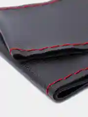 Красный чехол на руль, из эко кожи