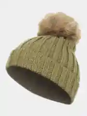 Шапка вязаная с помпоном бини