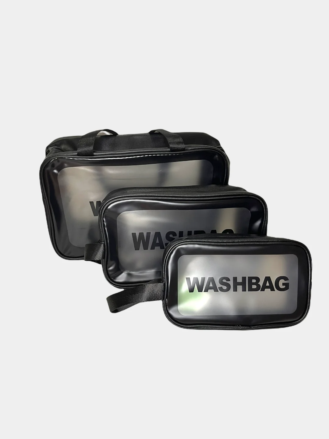 Черный косметичка WASHBAG, 3 размера