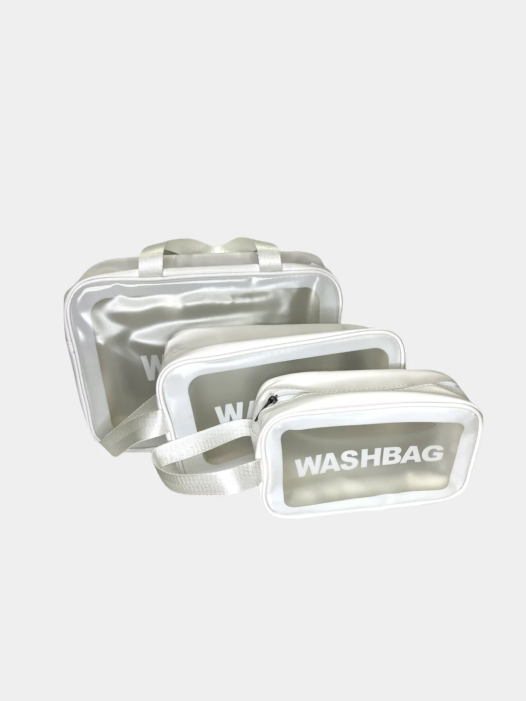 Белый косметичка WASHBAG, 3 размера
