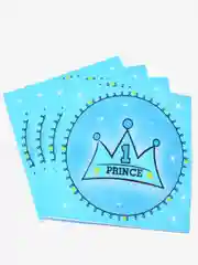 Лазурный салфетки бумажные, для праздника "С днем рождения", 20 шт/уп