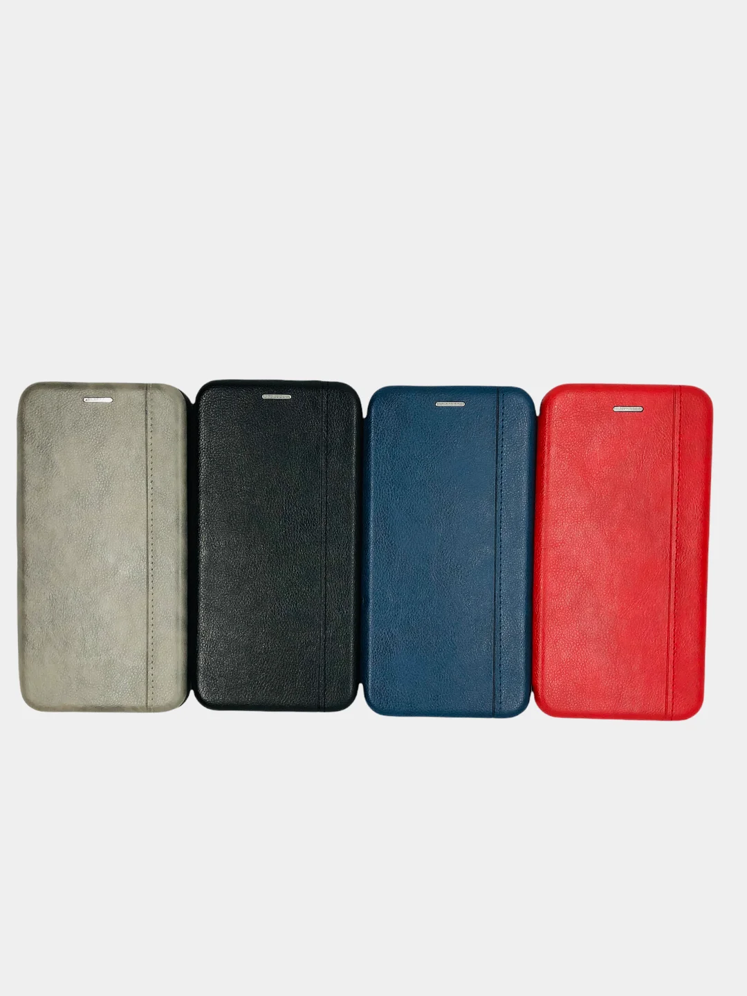 Красный чехол книжка из эко кожи для Xiaomi Redmi Note 8, 9, 10X, 10 Lite