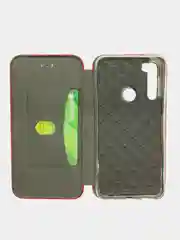 Красный чехол книжка из эко кожи для Xiaomi Redmi Note 8, 9, 10X, 10 Lite