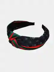 Красный ободок-чалма для волос