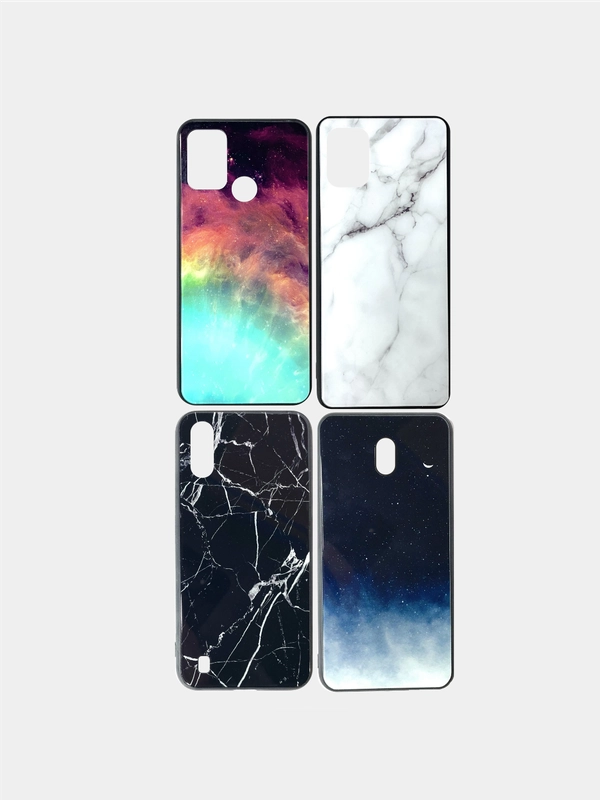 Стеклянный чехол для Honor 8A, 9A, 9S, 30, P30, 4 вида
