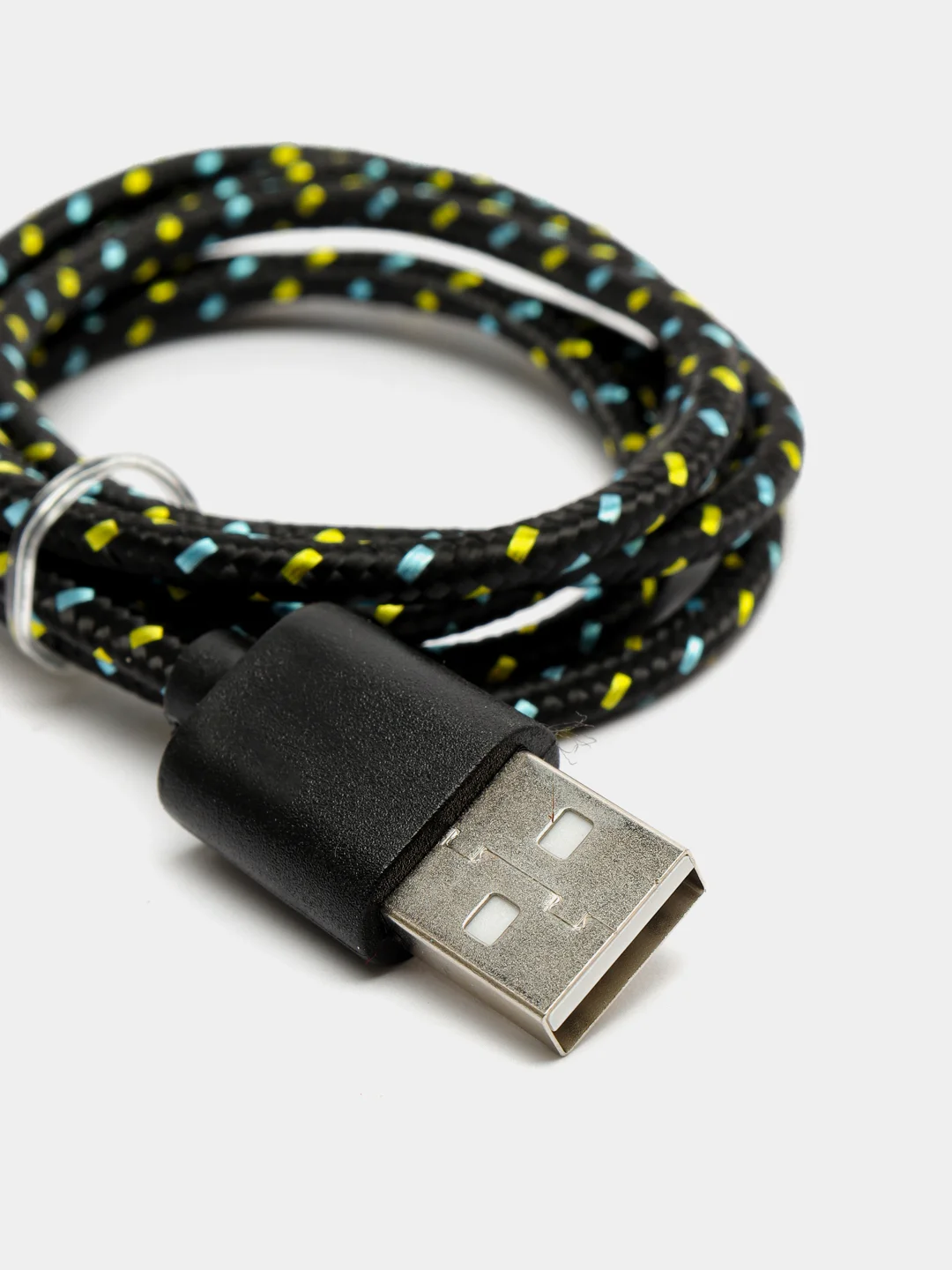 USB 2.0 - micro USB кабель для зарядки смартфона, тканевая оплетка кабеля, 1м
