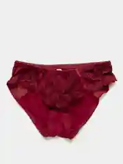 Бордовый трусы женские