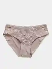 Бежевый меланж трусы женские